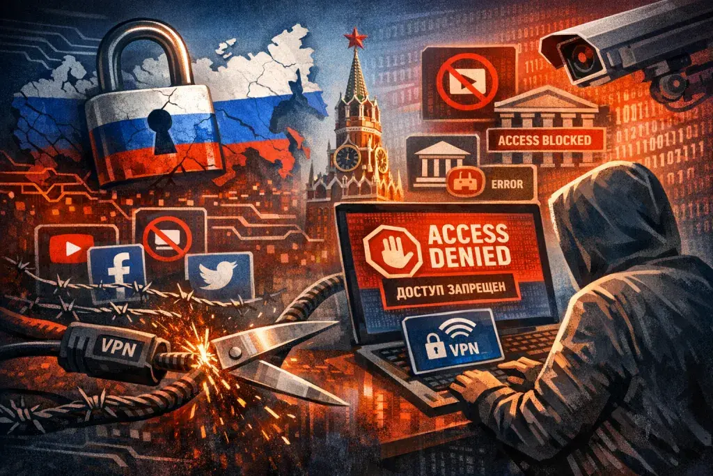 Russian Websites Block VPN Access as Internet Controls Deepen