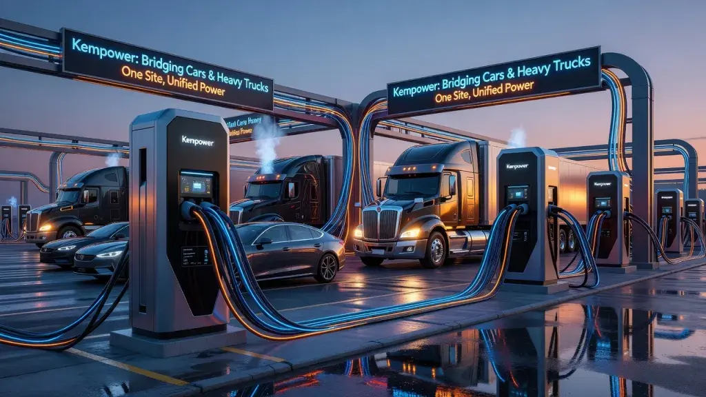 Kempower Charger Bridges Cars and Heavy Trucks on One Site
